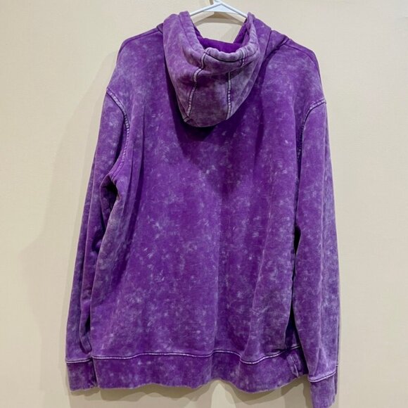 GUESS 88 RISING HOODIE SWEATSHIRT HEAD IN THE CLOUDS SZ L PURPLE ACID STREETWEAR - Picture 8 of 16